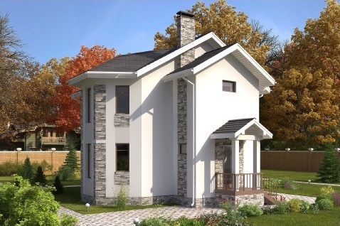 Индивидуальный жилой дом из газобетонных блоков типа - Aerostone